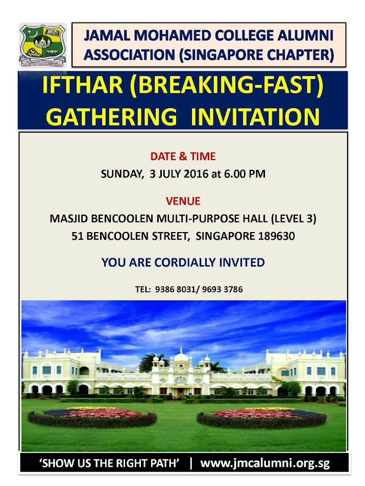 Ifthar (Breaking-Fast) Gathering 3 Jul 2016